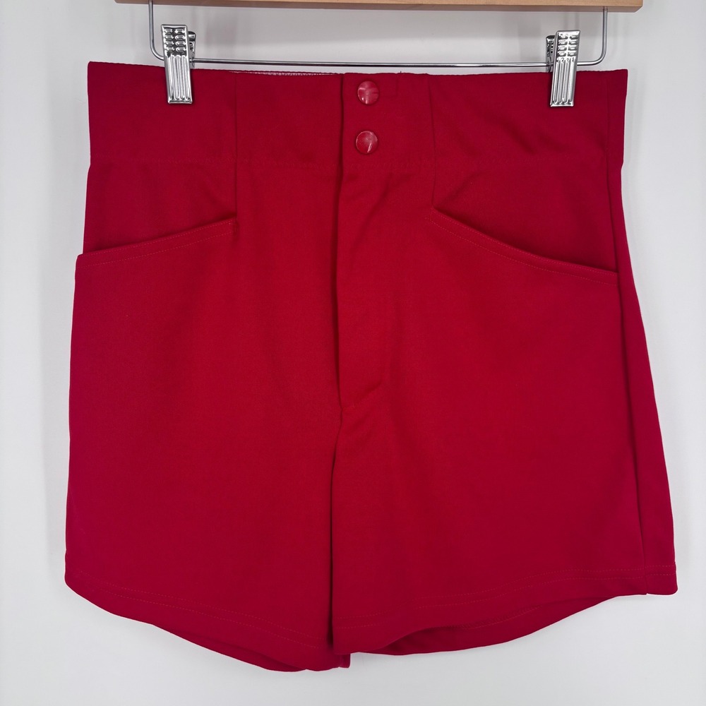 Vintage 80s Soffe Coach Shorts Men M 32-34 Red  Retro Gym High Rise Short Inseam